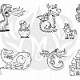 DSS-0154 Cute Dragons Silkscreen
