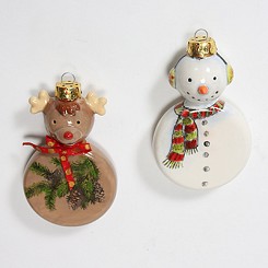 Snowman & Reindeer Orn…