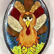 Turkey Stoneware Platter